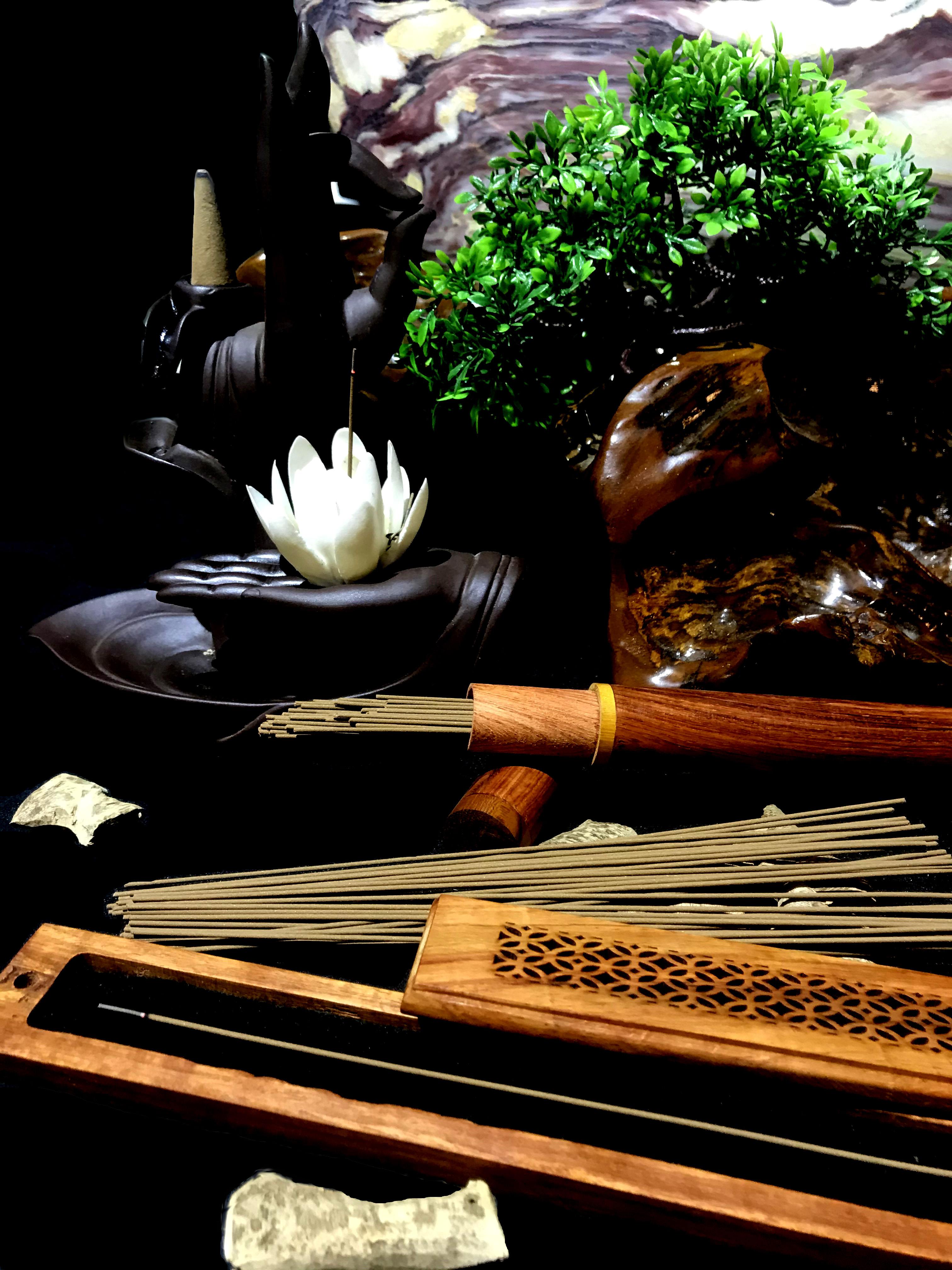 Bộ Nhang Trầm Không Tăm Cao Cấp