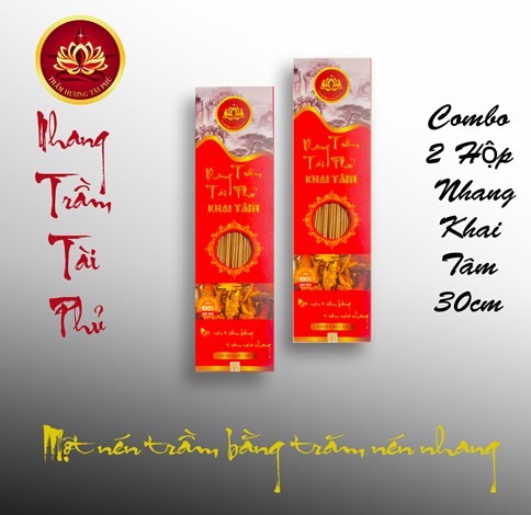 Combo 2 Hộp Nhang Khai Tâm 30 Cm