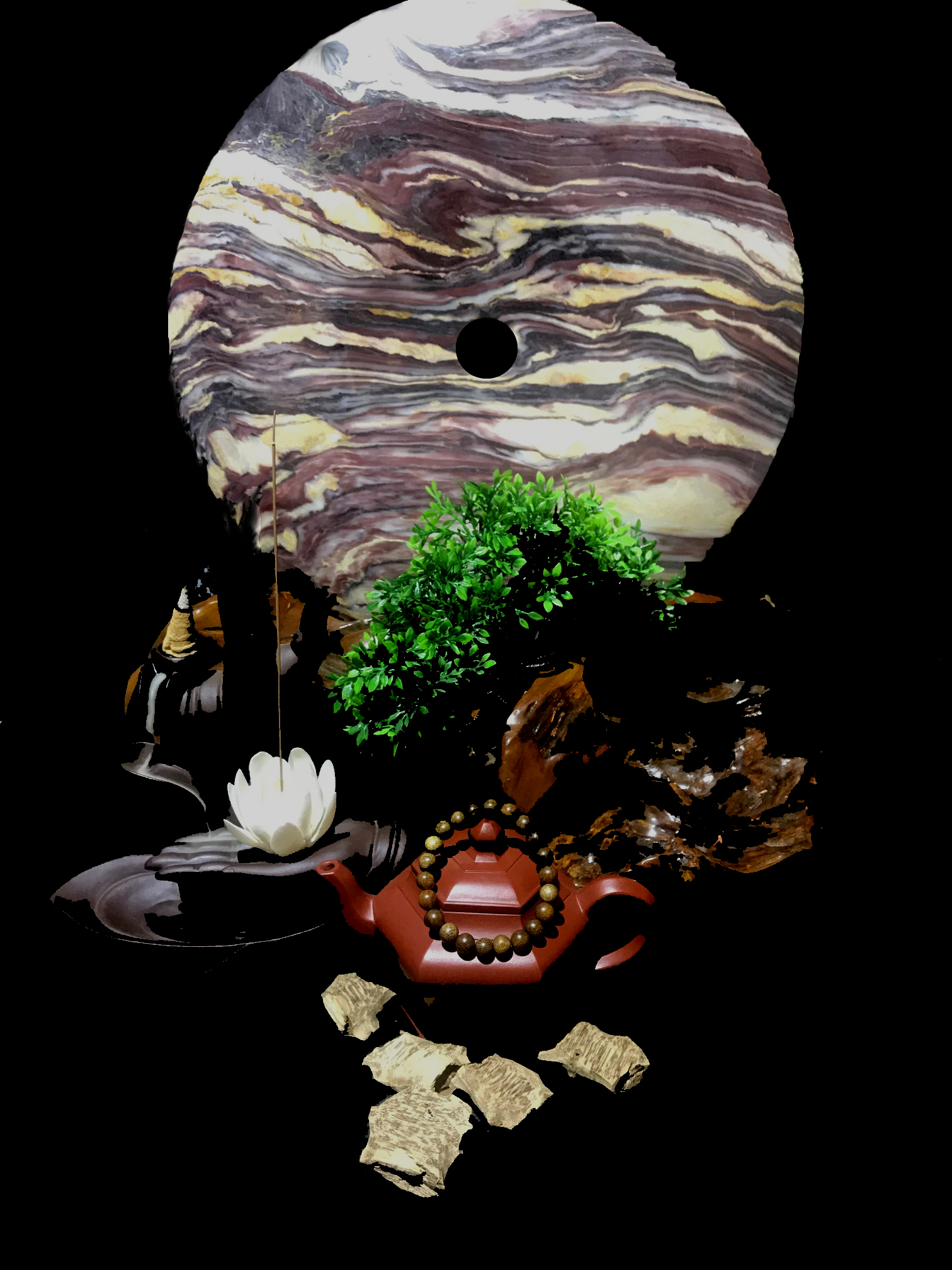 Vòng Tay Trầm Hương Tròn 8 li